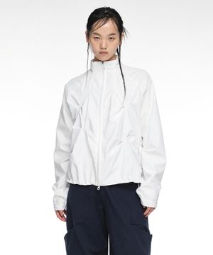 PINTUCK WIND BREAKER (UNISEX) IVORY