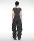 PINTUCK WIDE PANTS (UNISEX) CHARCOAL