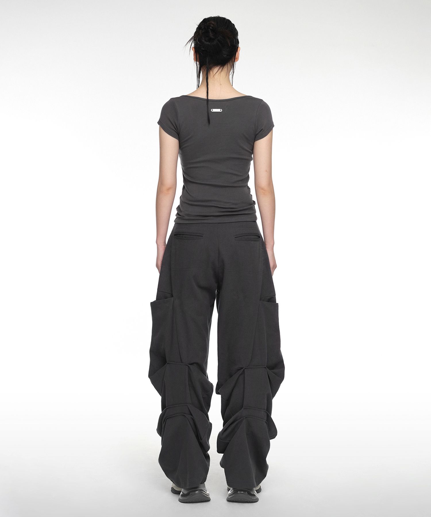【NACHE】 PINTUCK WIDE PANTS ★送料・関税込★大人気★ MUSINSA | NACHE PINTUCK WIDE PANTS (UNISEX) CHARCOAL