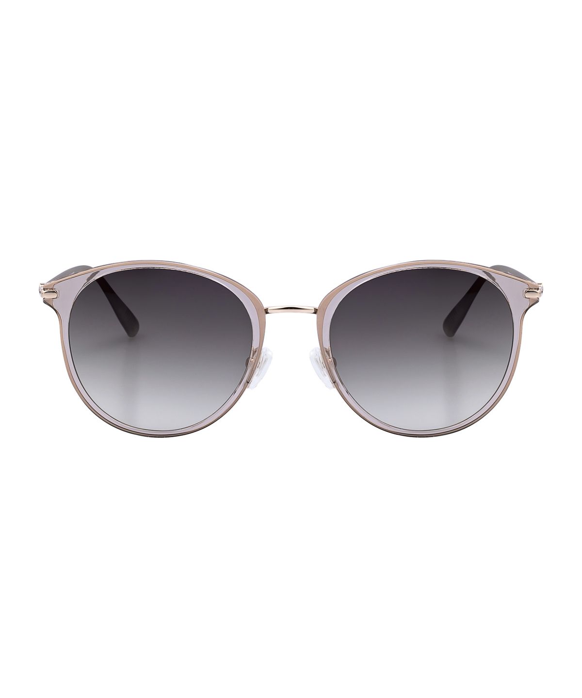 헌터 아이웨어(HUNTEREYEWEAR) [WOMAN] 라운드 오버사이즈 콤비 선글라스 - 카키 HTB12