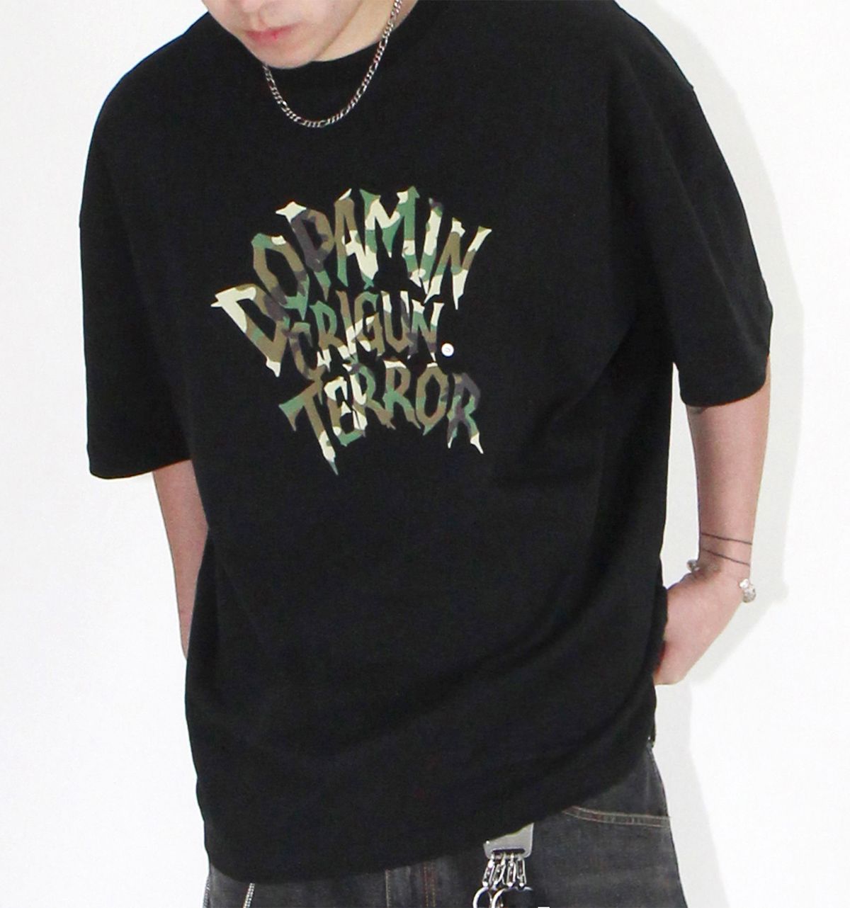 크리건(CRIGUN) Dopamin Terror Camo 헤비코튼 반팔티 (2color)