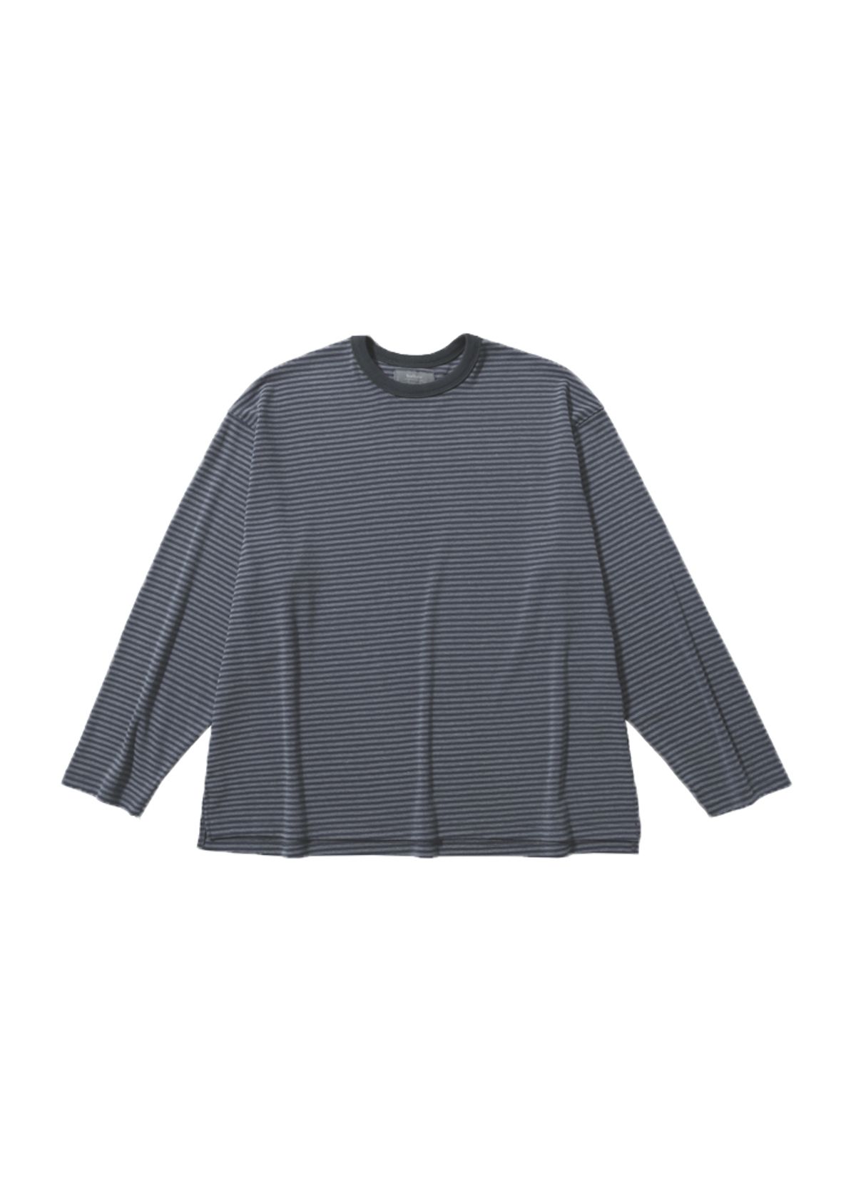 발루트(BALLUTE) DUSTY STRIPE LONG SLEEVE (GREY&CHARCOAL)