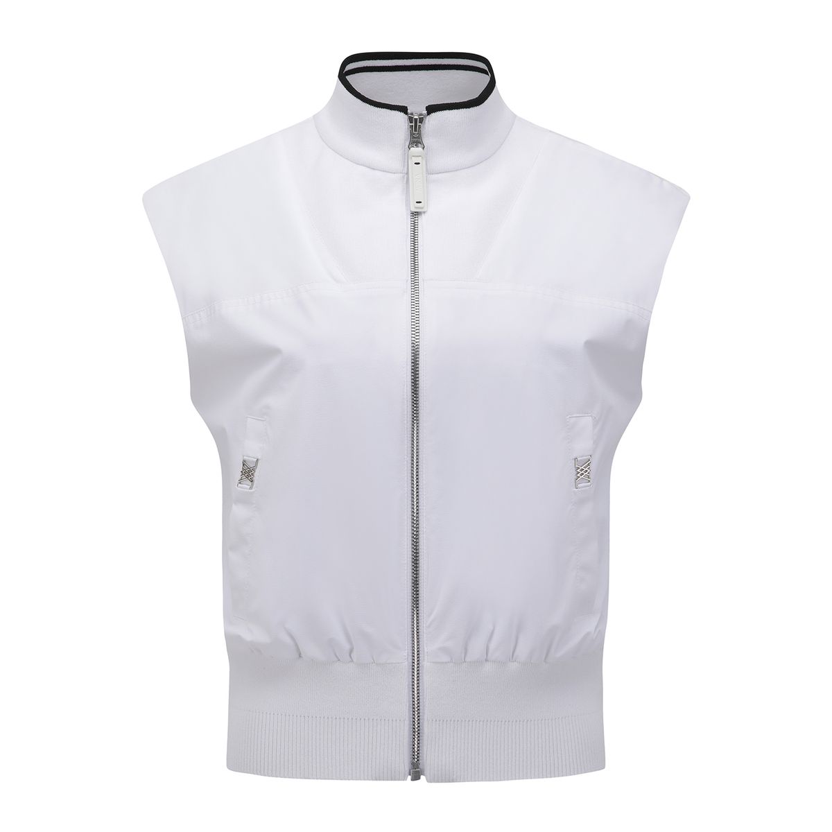 어뉴골프(ANEW GOLF) WOMEN SP HYBRID KNIT VEST_WH