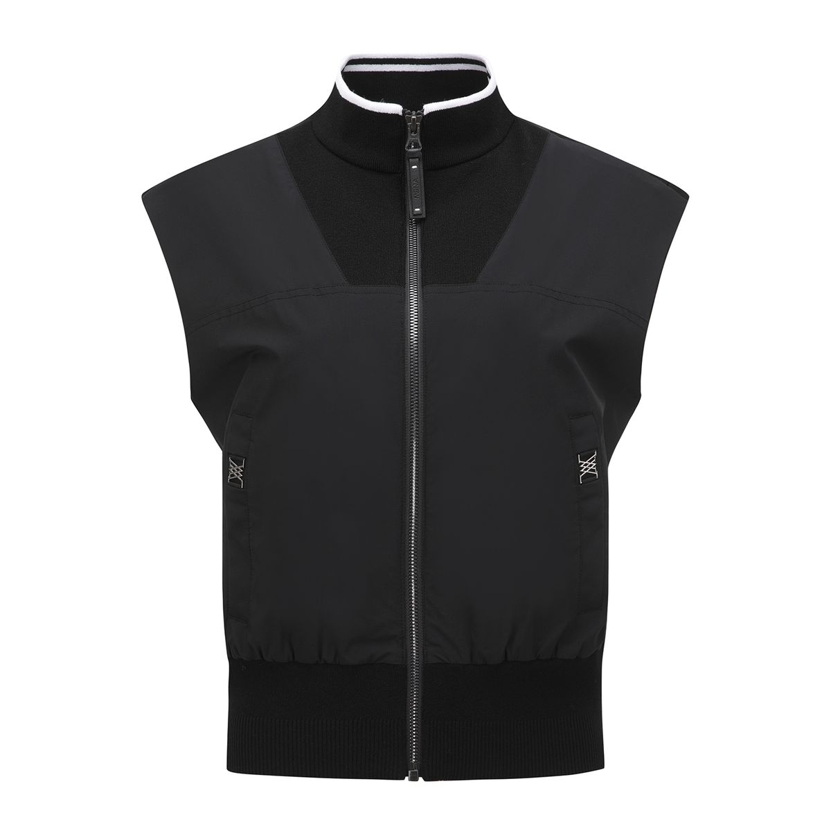 어뉴골프(ANEW GOLF) WOMEN SP HYBRID KNIT VEST_BK