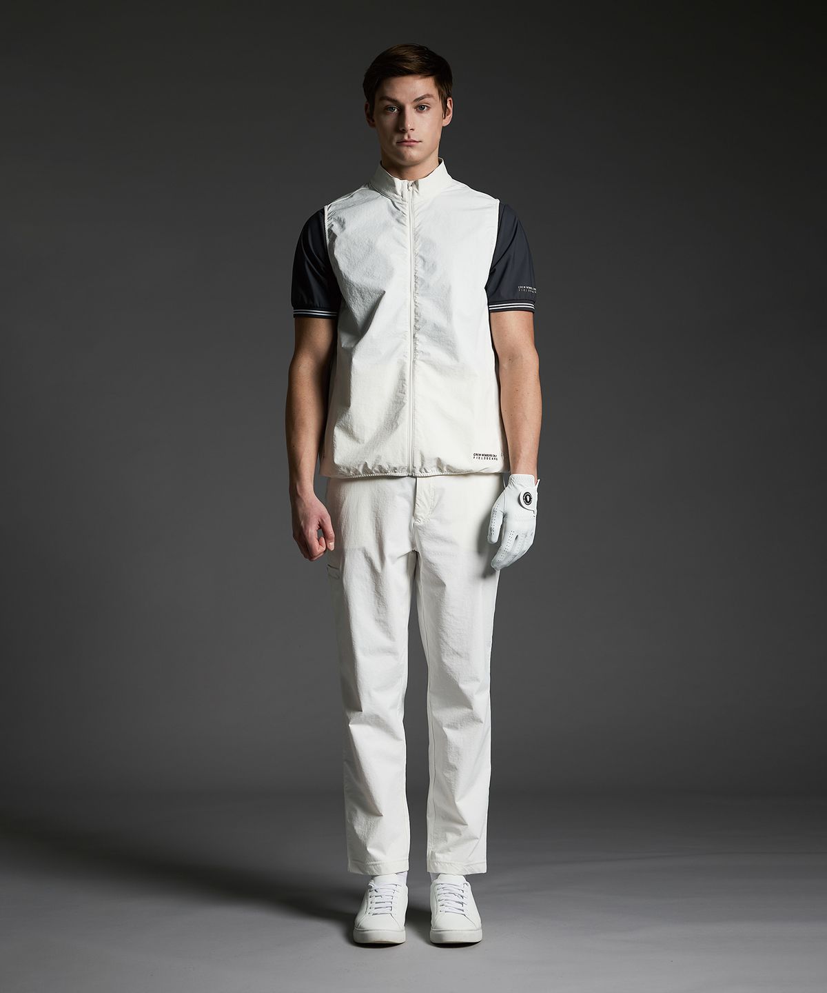 크루멤버스온리(CREW MEMBERS ONLY) RIPSTOP SWING VEST SET UP WHITE