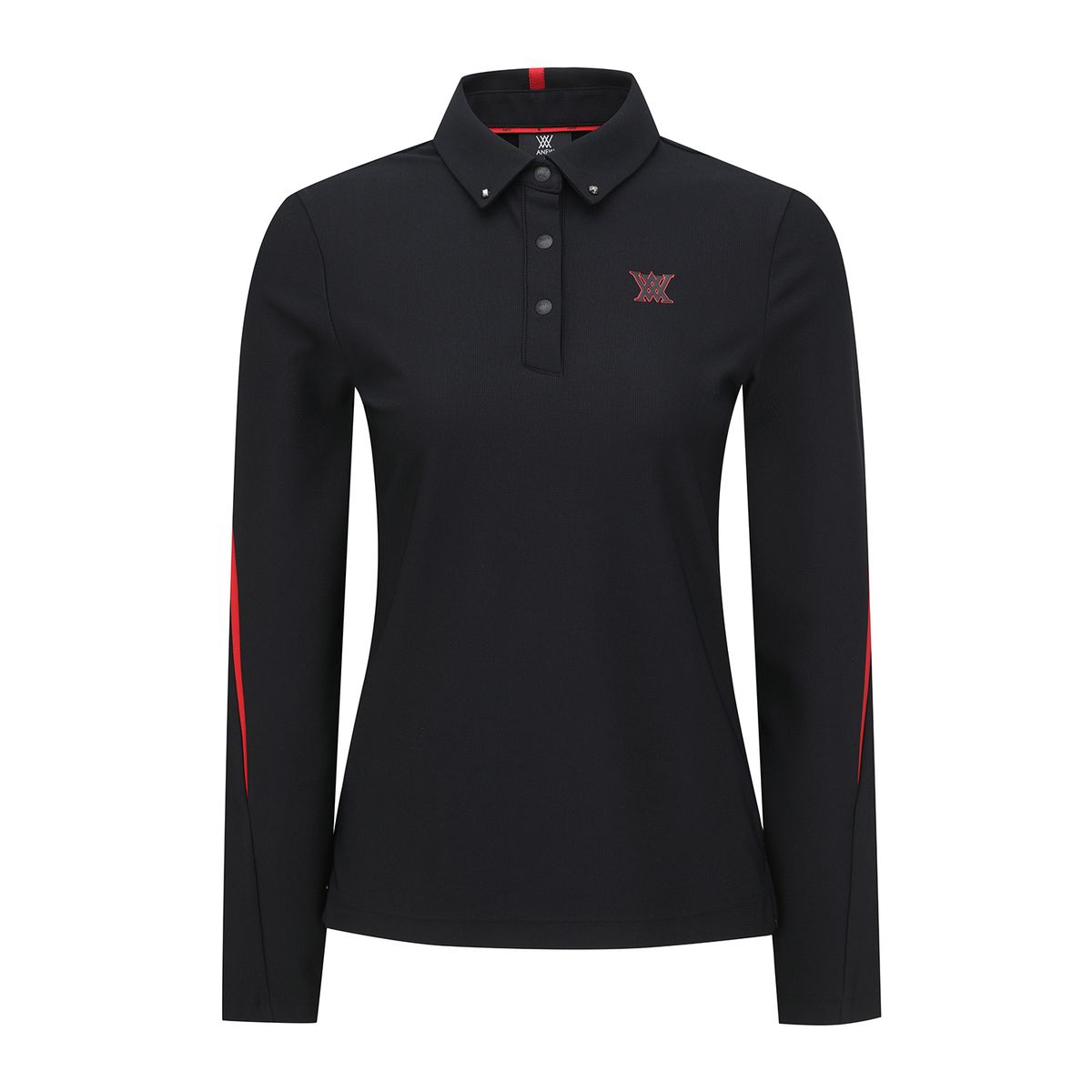 어뉴골프(ANEW GOLF) WOMEN SP ESEENTIAL LONG T-SHIRT_BK