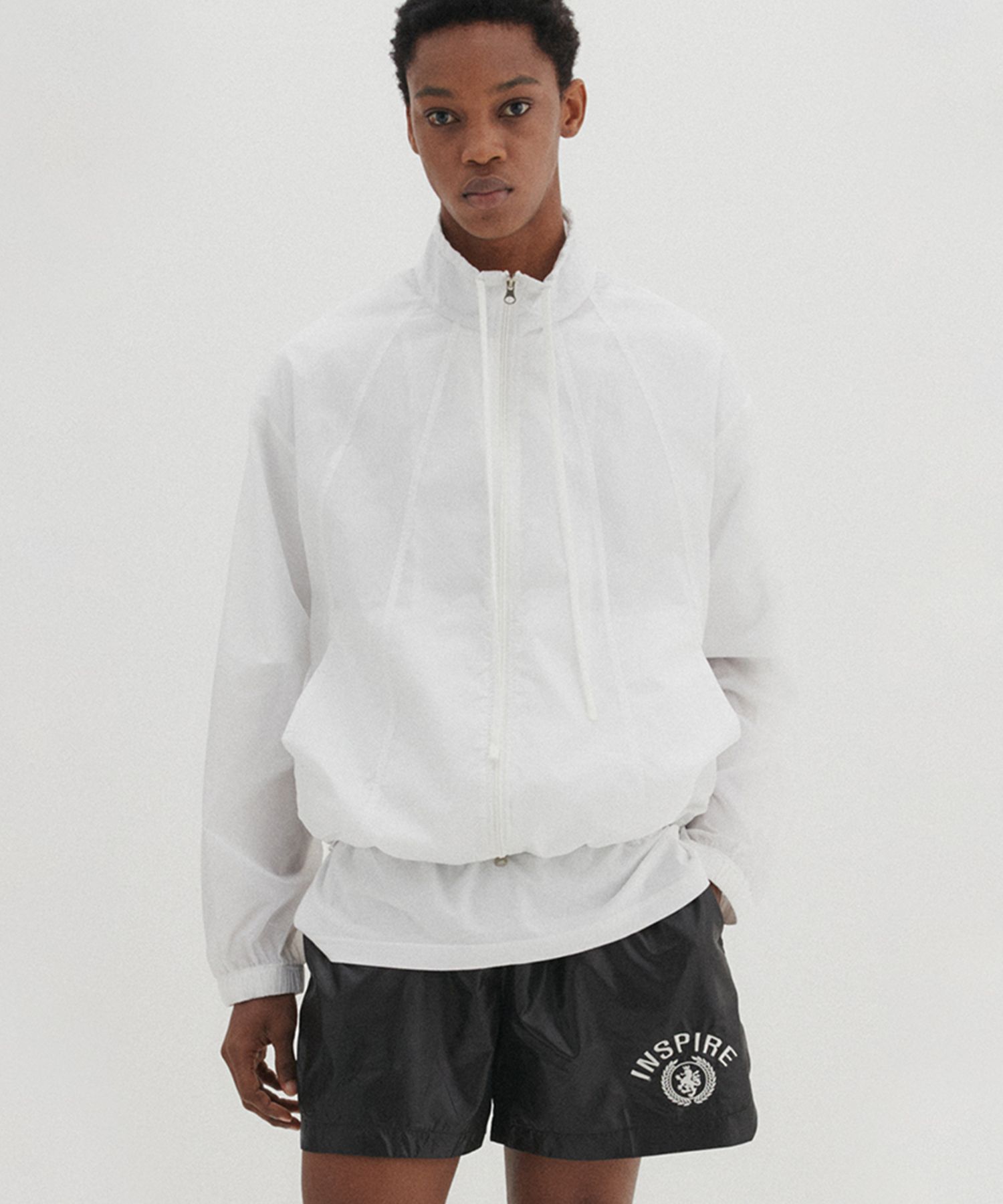 フリースジャケット DNSR Nylon cropped windbreaker 5MM450 DNSR Nylon cropped windbreaker 5MM450 (DNSR/フリース