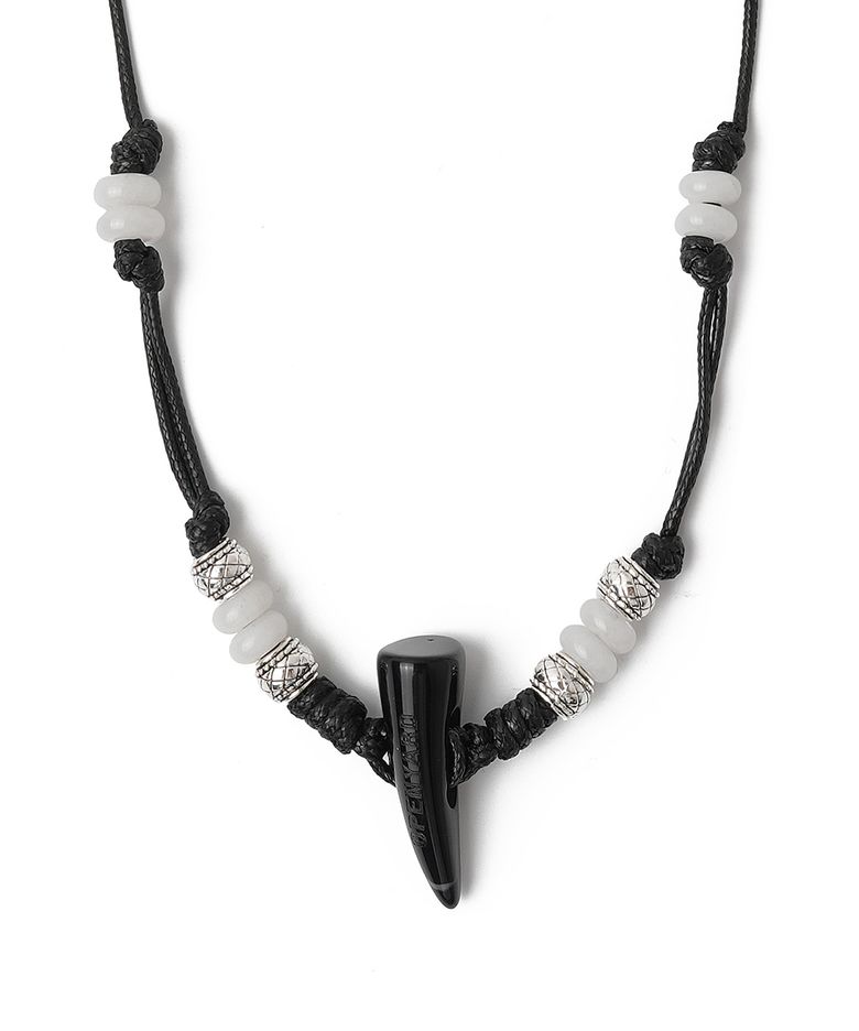HORN BEAD NECKLACE - BLACK