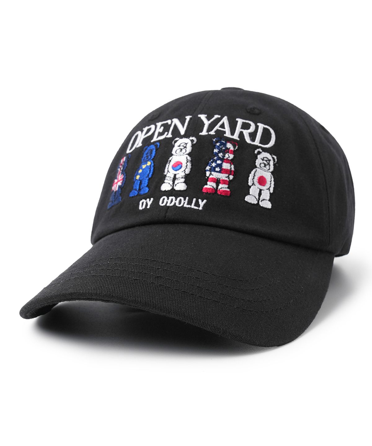 오픈야드(오와이)(OPENYARD(OY)) FLAGGED ODOLLY CAP - BLACK
