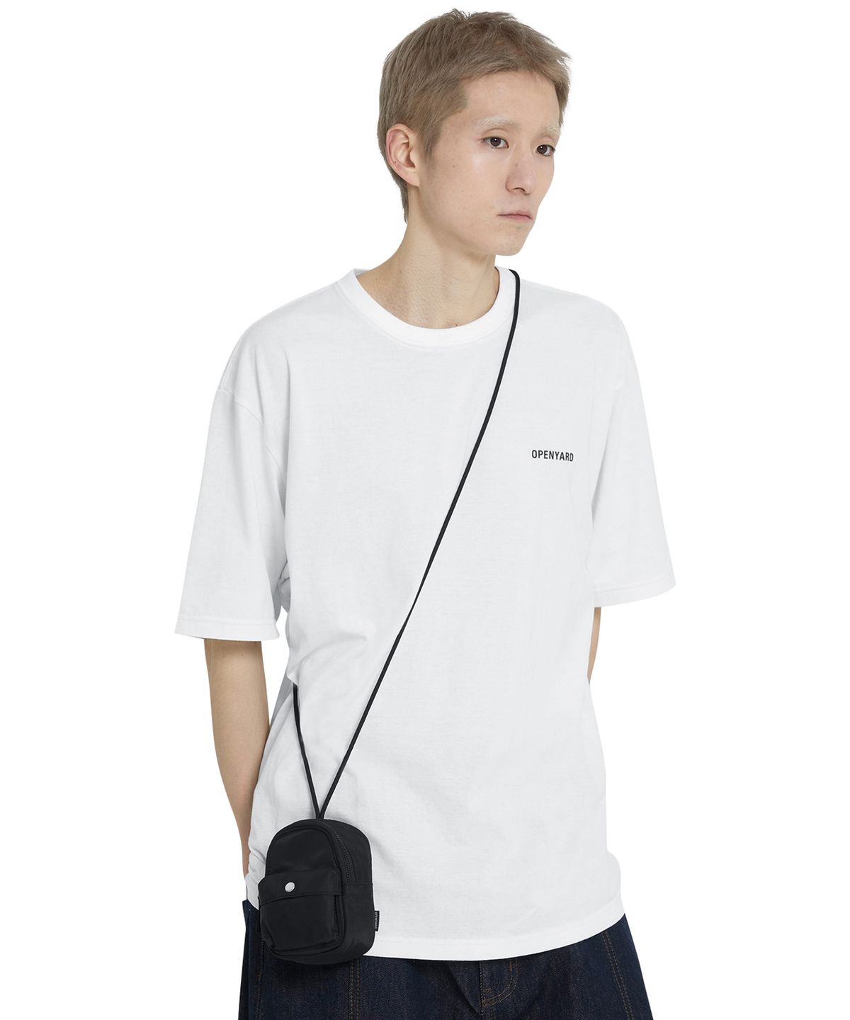 오픈야드(오와이)(OPENYARD(OY)) NYLON CROSSBODY POUCH - BLACK
