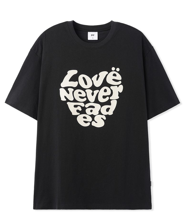 M.S HEART TEE - BLACK
