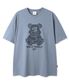 LOGO DOLLY TEE - BLUE GREY