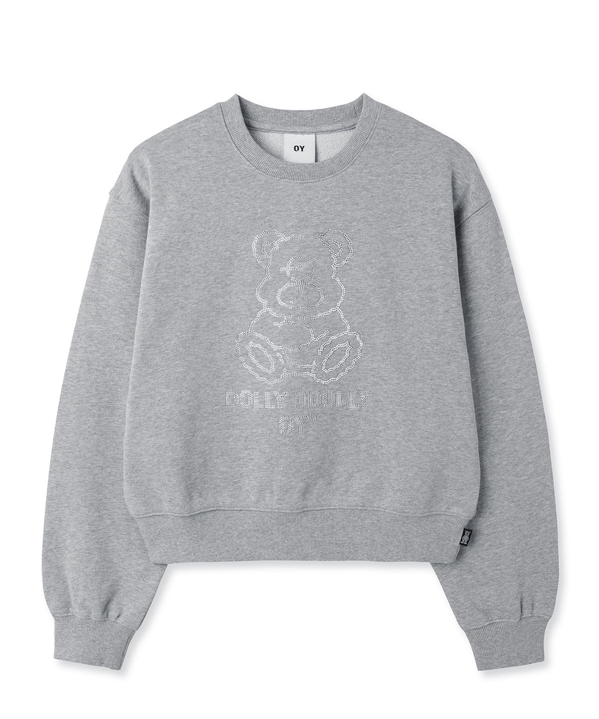 오픈야드(오와이)(OPENYARD(OY)) STONE DOLLY CROPPED CREWNECK - MELANGE