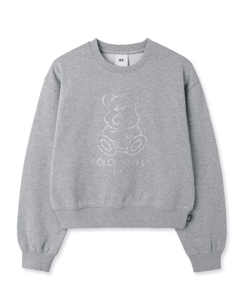 STONE DOLLY CROPPED CREWNECK - MELANGE