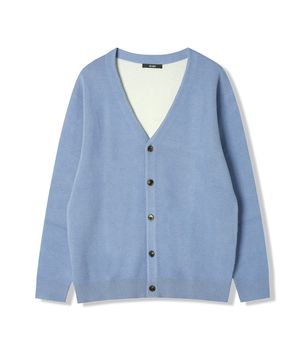 남성 루즈핏 Y네크 기본 카디건 (BLUE) (HB2GD30)