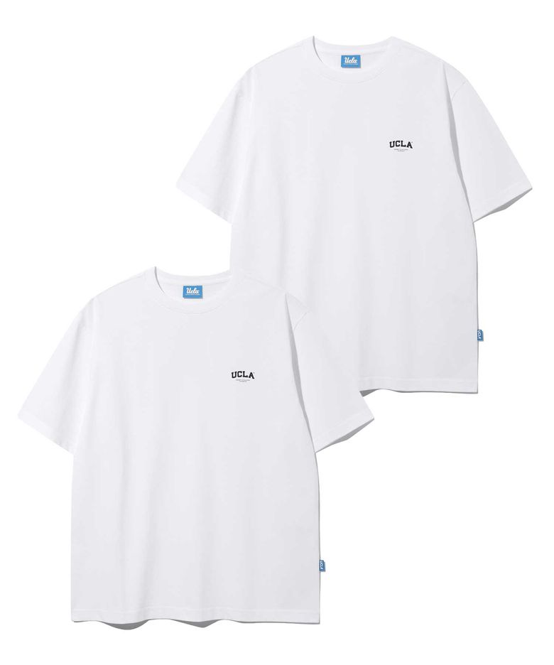 남녀공용 2PACK 베이직 반팔 티셔츠[WHITE](UBRST81)