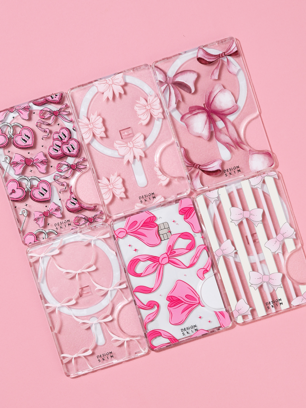 디자인스킨(DESIGNSKIN) 맥세이프 카드 포켓-리본 컬렉션