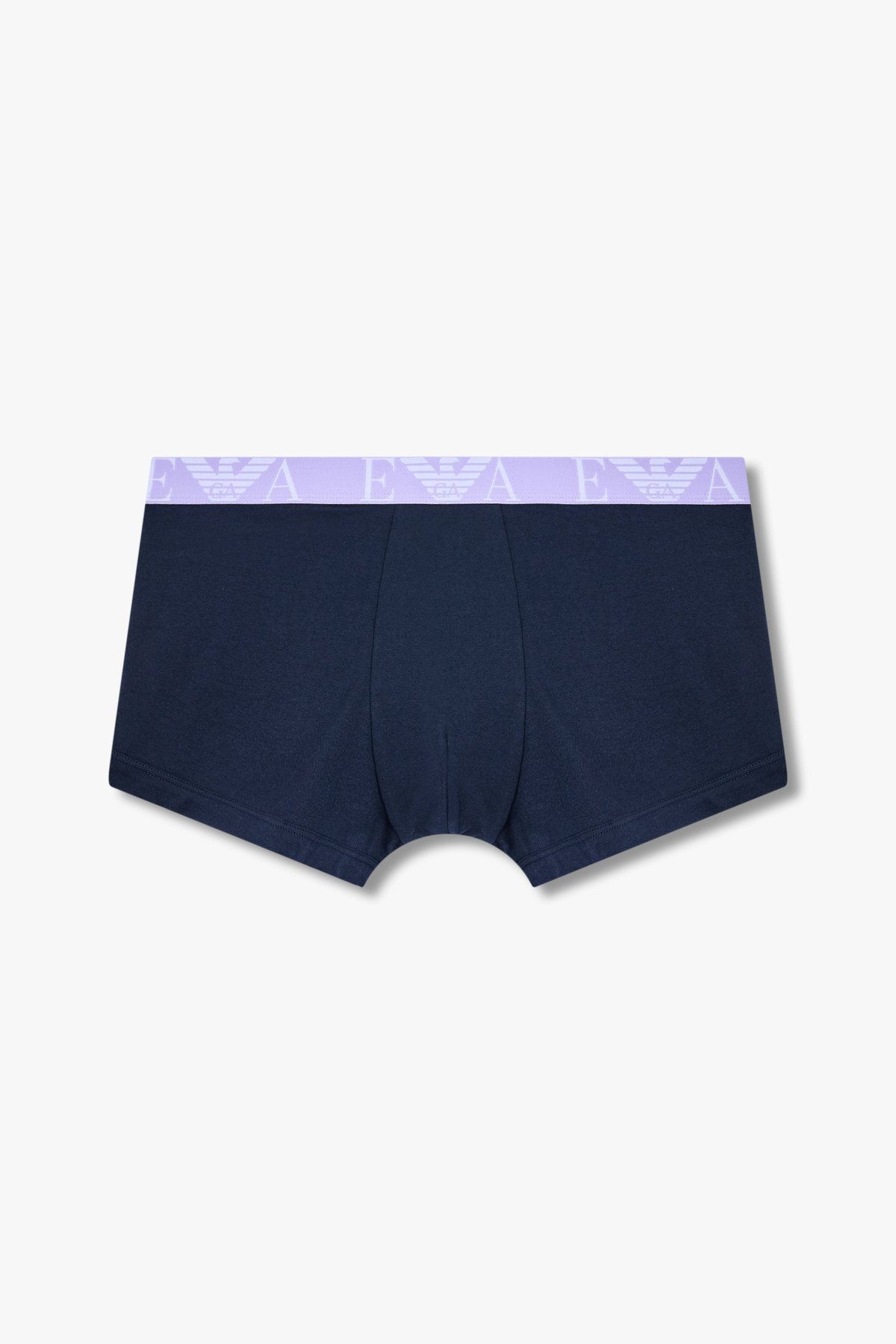 엠포리오 아르마니 언더웨어(EMPORIO ARMANI UNDERWEAR) 남성 이글 로고 밴딩 코튼 드로즈_블루 0815112303