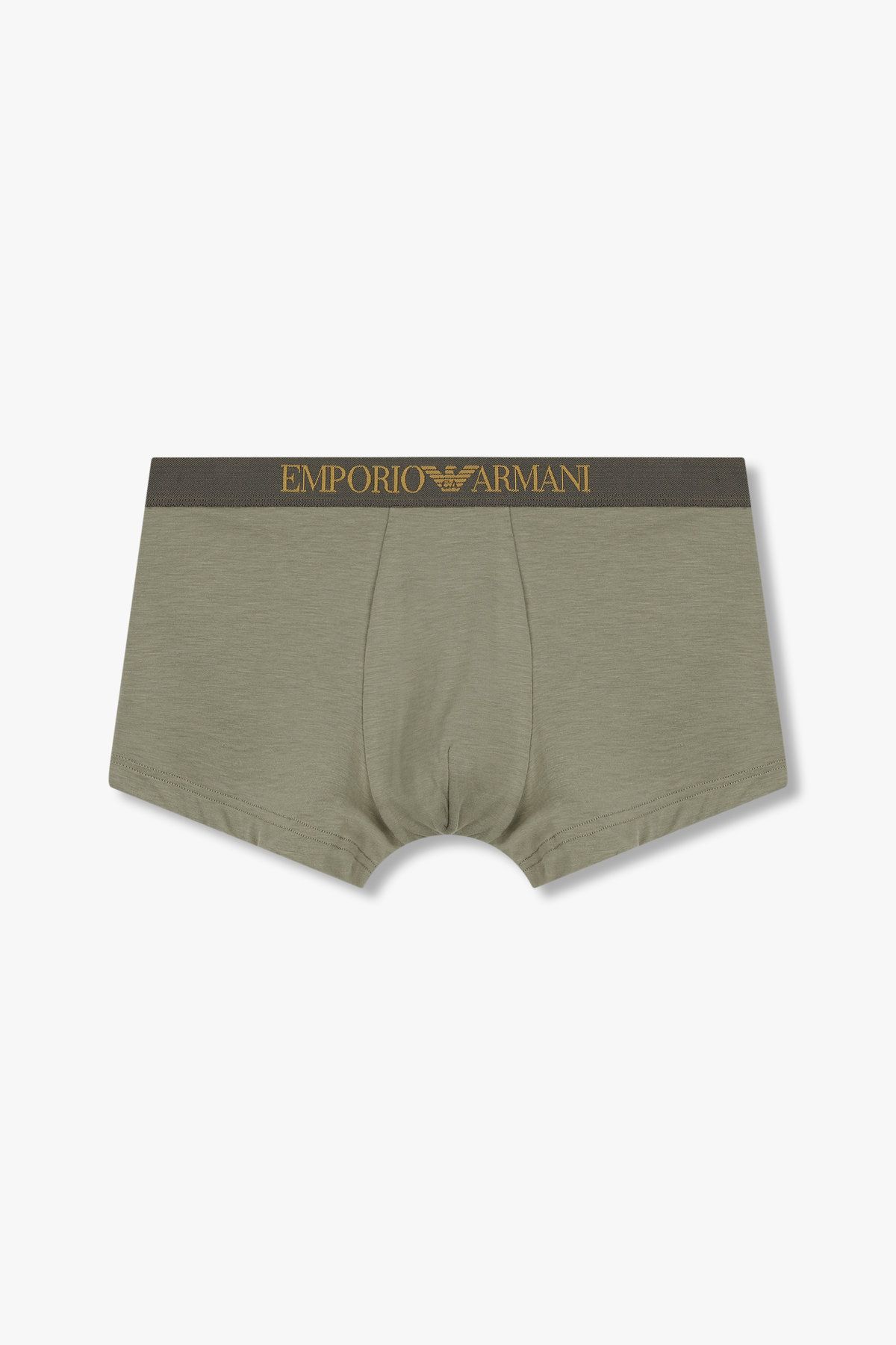 엠포리오 아르마니 언더웨어(EMPORIO ARMANI UNDERWEAR) 남성 엠보 로고 밴딩 레이온 드로즈_카무플라주 그린 0815112036