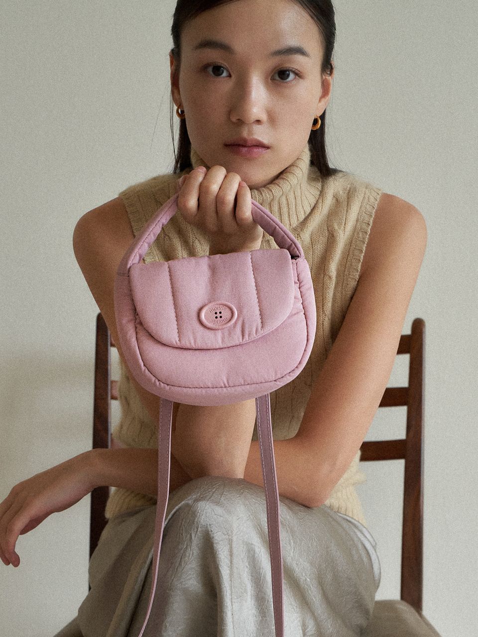 ◇monde monde◇ Classic Button Padded Crossbody Bag MUSINSA公式 | MONDE MONDE Classic Button Padded Crossbody Bag