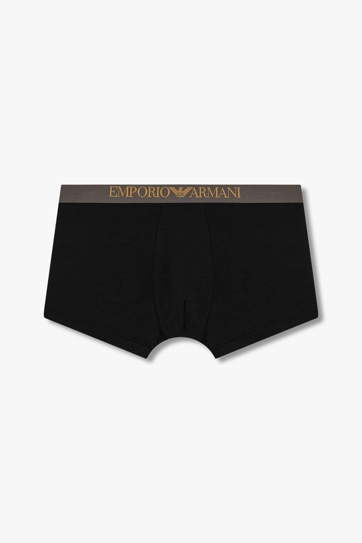 엠포리오 아르마니 언더웨어(EMPORIO ARMANI UNDERWEAR) 남성 엠보 로고 밴딩 레이온 드로즈_블랙 0815112037