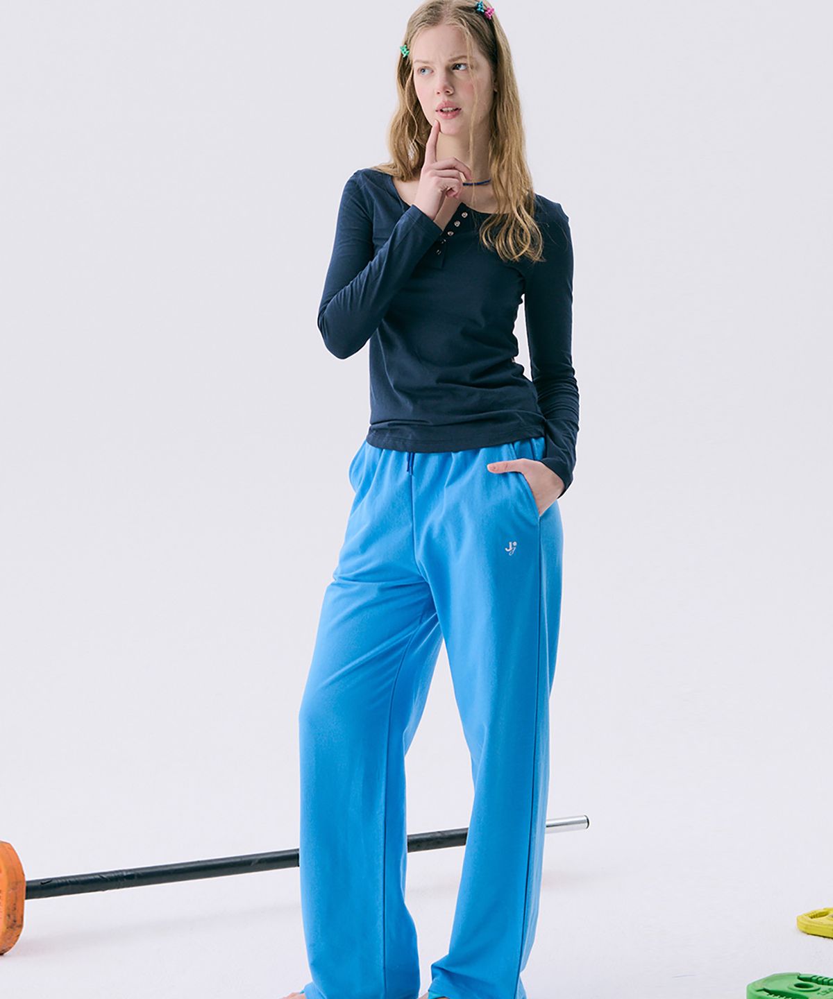 준준스페이스(JUNEJUNE SPACE) VOL11.Sweat pants_Blue(VOL11.스웨트팬츠_블루)
