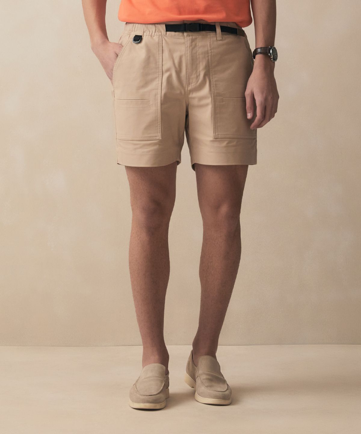 브룩스 브라더스(BROOKS BROTHERS) 세일링 캔버스 쇼츠 (베이지) (BBPSMM4543ZFM)