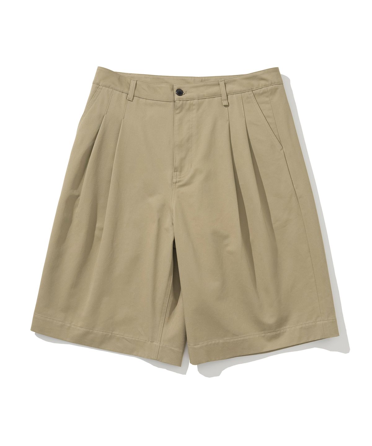 유니폼브릿지(UNIFORM BRIDGE) two tuck bermuda shorts beige