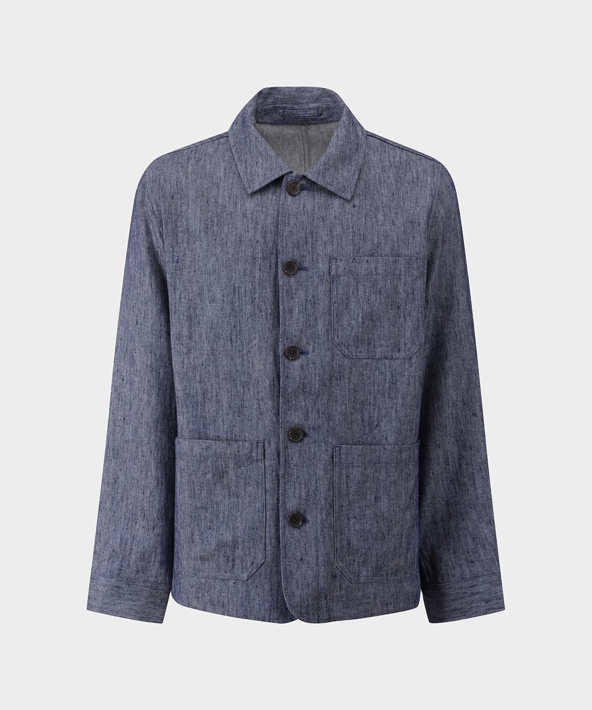 브룩스 브라더스(BROOKS BROTHERS) 코튼 린넨 초어자켓 (네이비) (BBOTMM8977QFS)