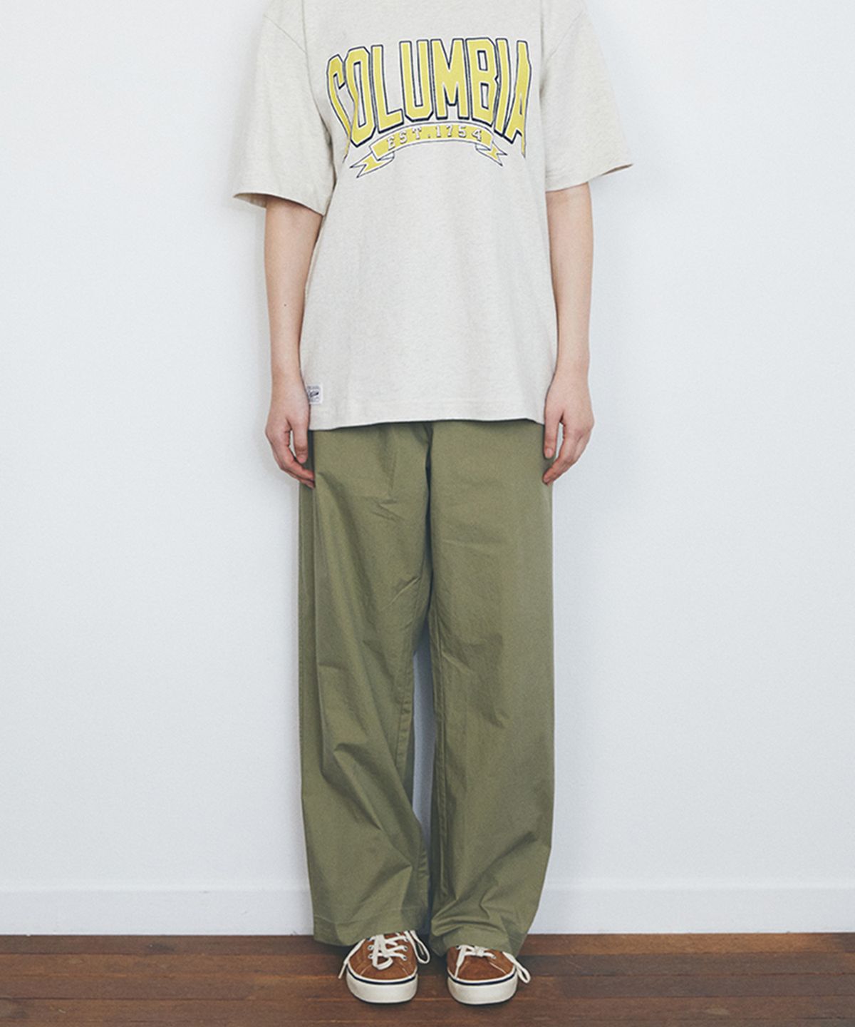컬럼비아 유니버시티(COLUMBIA UNIVERSITY) COLUMBIA TRAJAN LABEL ALL ROUND COTTON PANTS 카키