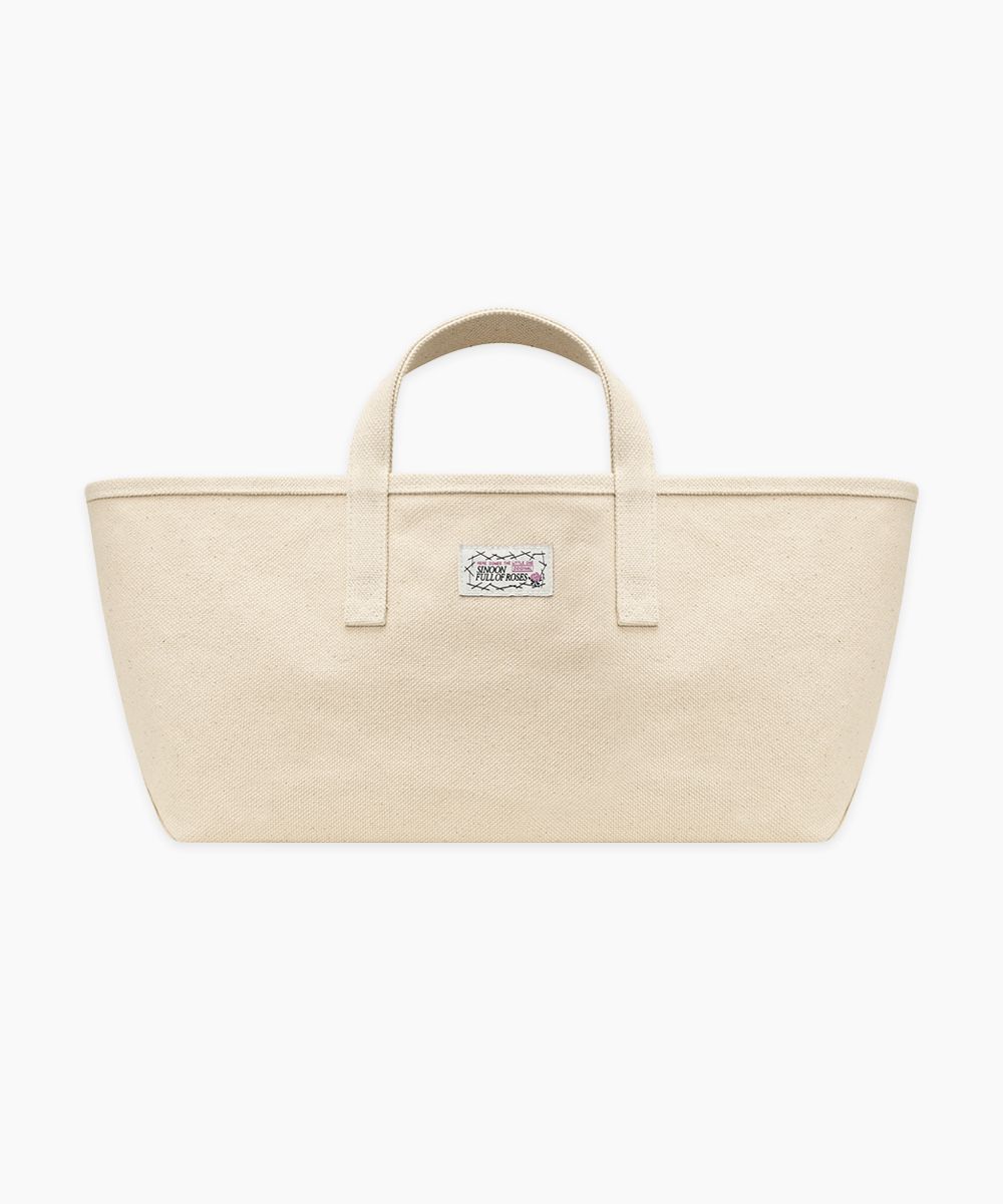 【sinoon】25SS Rose Label Point Tote Bag (2 Colors) MUSINSA | SINOON Rose Label Point Tote Bag (Ivory)
