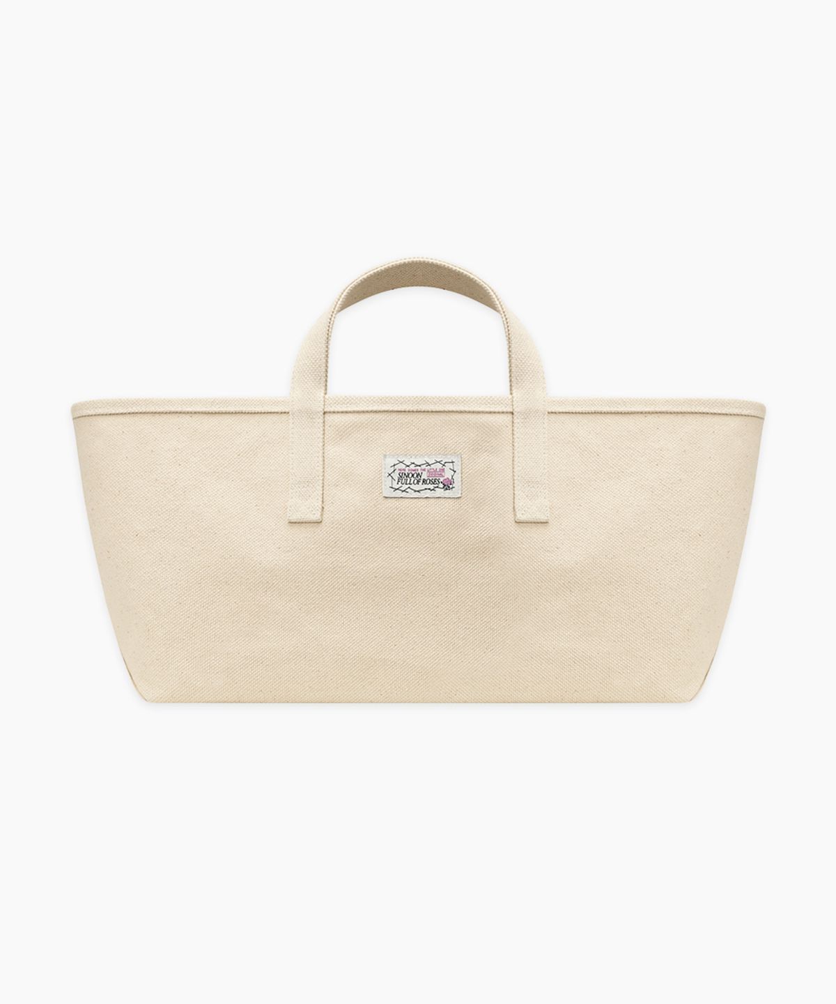 시눈(SINOON) Rose Label Point Tote Bag (Ivory)