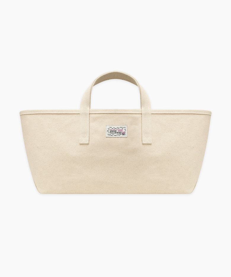 Rose Label Point Tote Bag (Ivory)