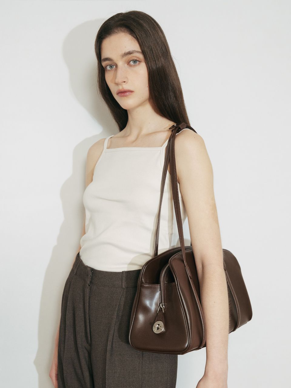 【monde monde】moment medium shoulder bag_3colors MOMENT - mondemonde