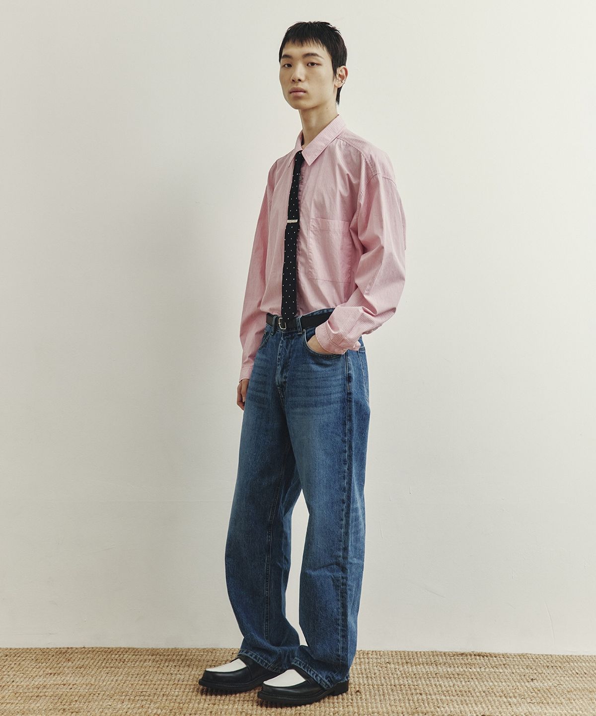 유스(YOUTH) Stripe Shirt - Pink Stripe