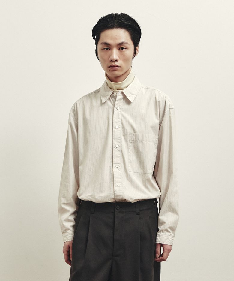 Stripe Shirt - Beige Stripe