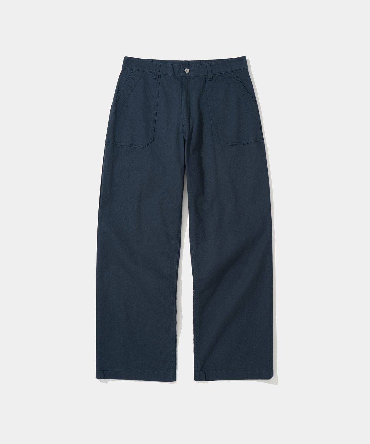 유니폼브릿지(UNIFORM BRIDGE) cotton fatigue pants wide fit navy