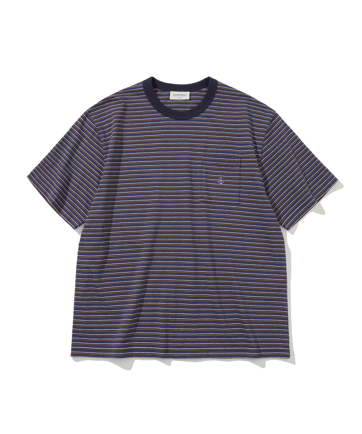 유니폼브릿지(UNIFORM BRIDGE) ubc stripe pocket s/s tee navy