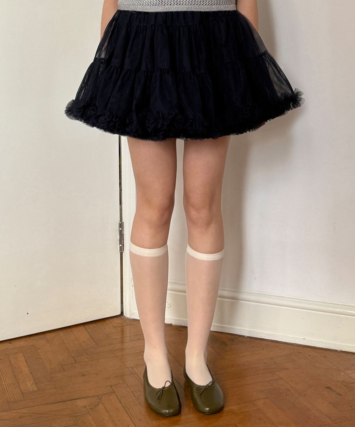 시눈(SINOON) [박은빈 착용] Tute Skirt (Navy)