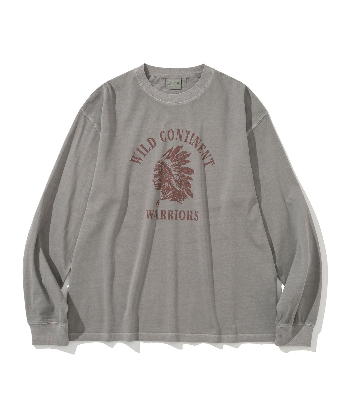 유니폼브릿지(UNIFORM BRIDGE) wild continent warriors l/s tee pigment grey