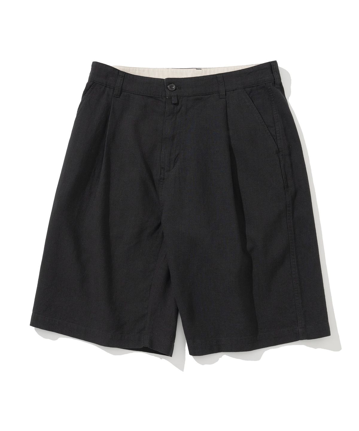 유니폼브릿지(UNIFORM BRIDGE) linen sports shorts black