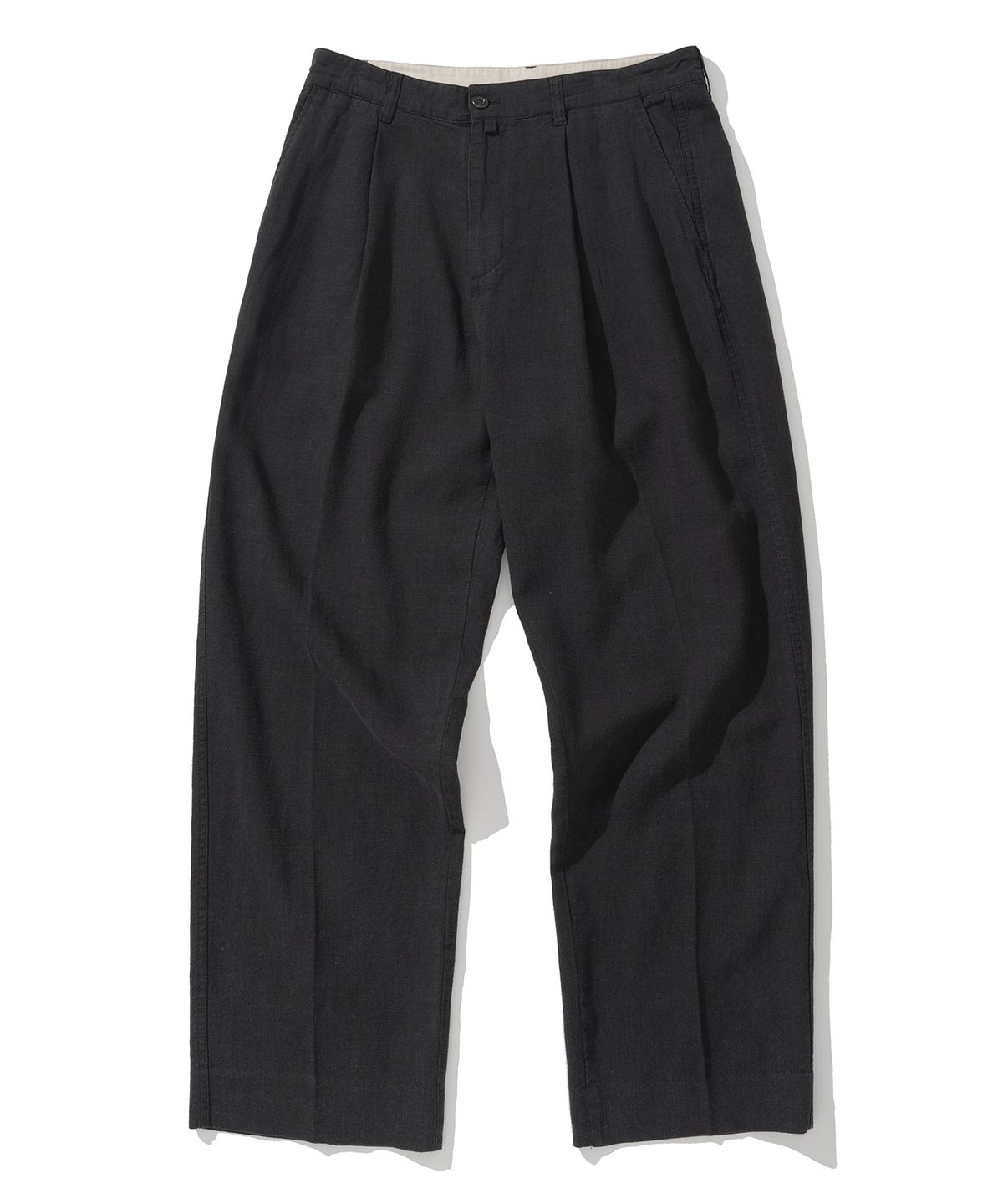유니폼브릿지(UNIFORM BRIDGE) linen sports pants black