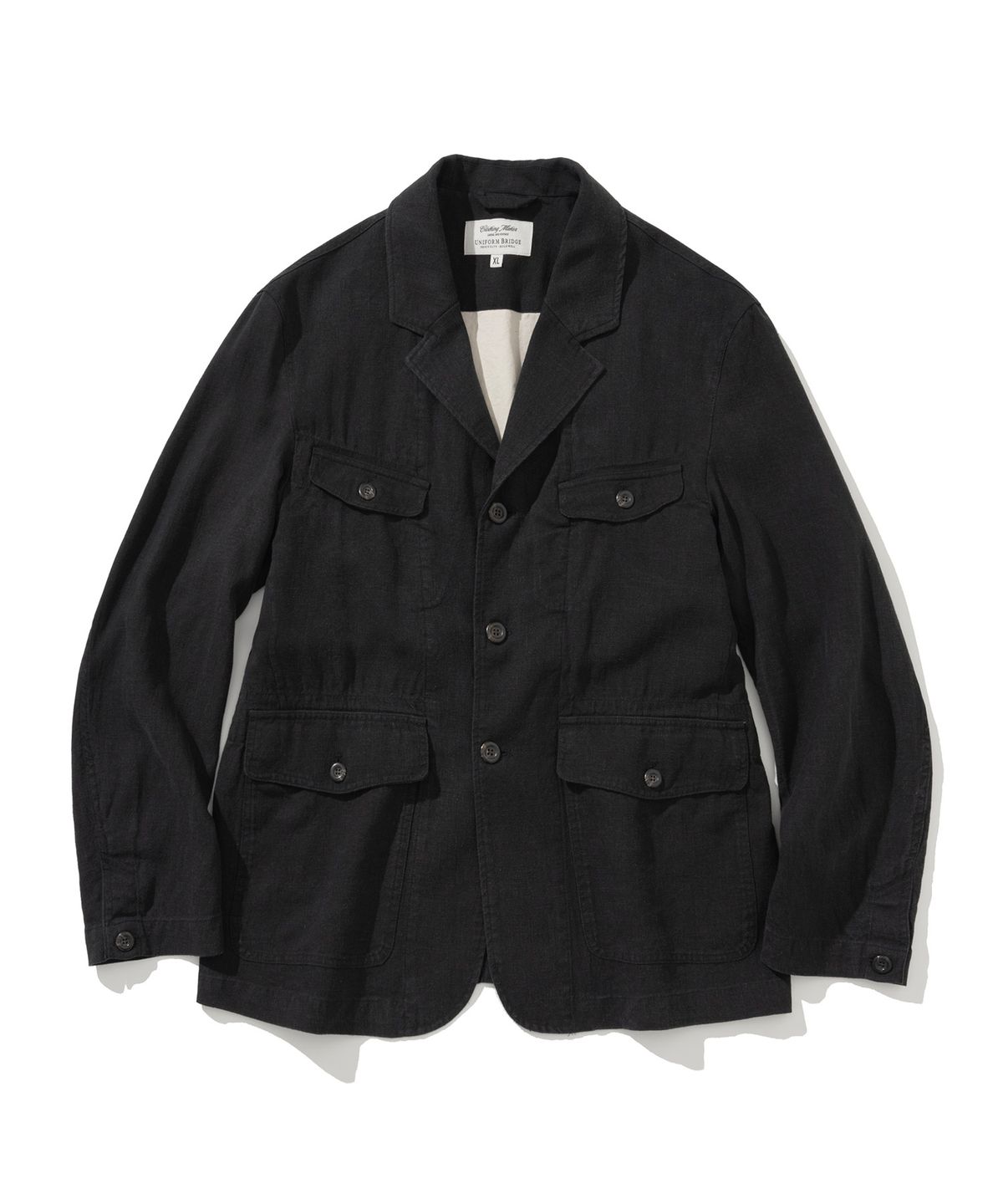유니폼브릿지(UNIFORM BRIDGE) linen sports jacket black