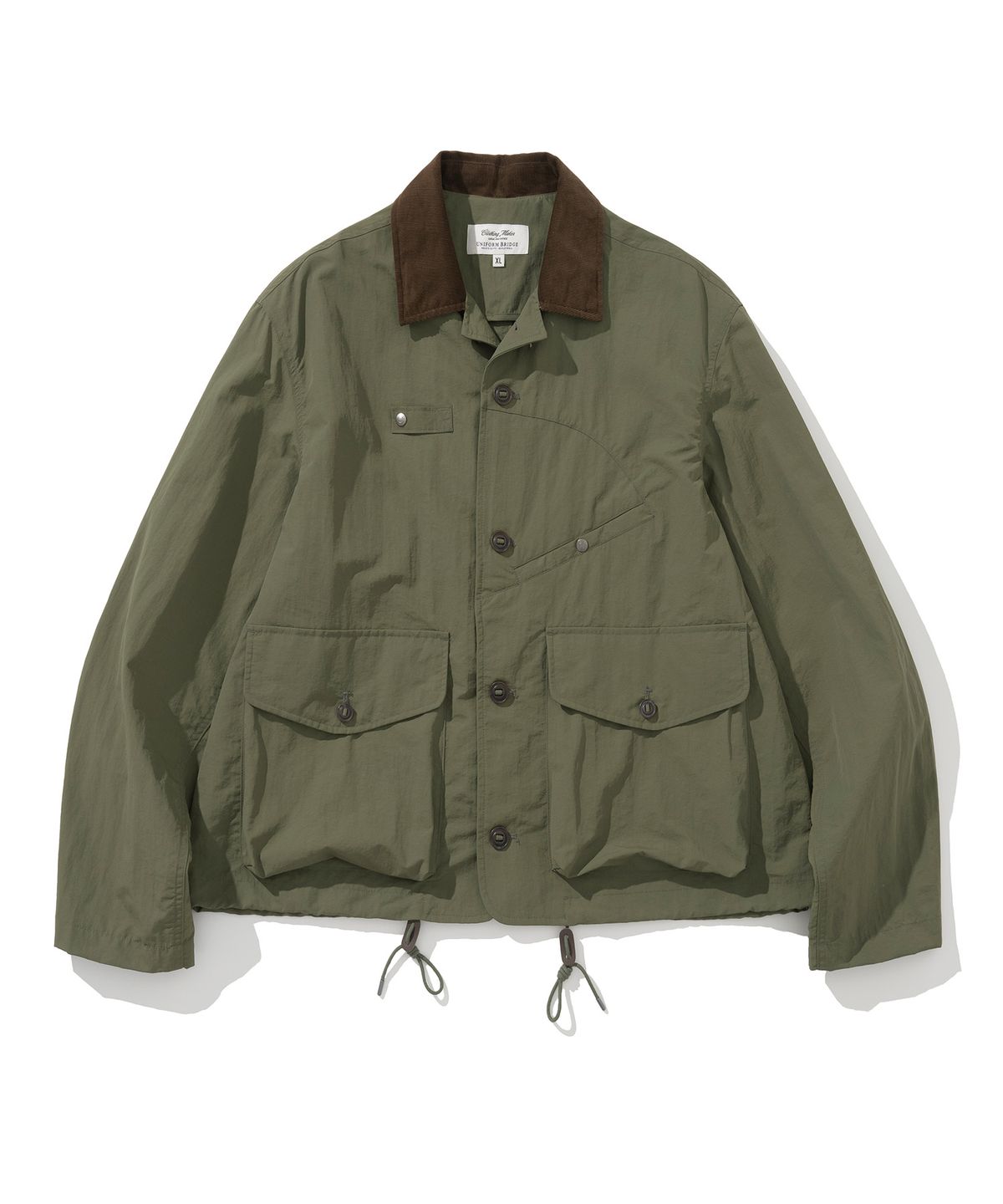 유니폼브릿지(UNIFORM BRIDGE) button short jacket olive