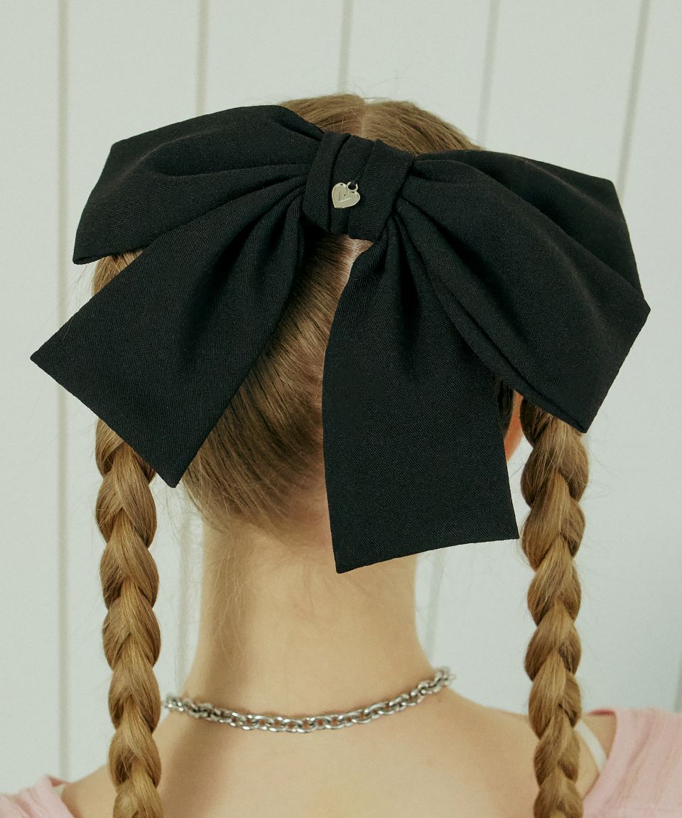 ヘアアクセサリー Unbalanced King Ribbon Hairpin VVV] 韓国☆Unbalanced King Ribbon Hairpin (VVV/ヘア