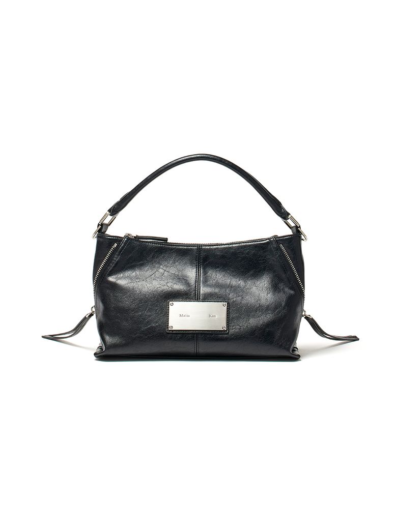 SIDE ZIPPER TWO WAY BAG IN BLACK