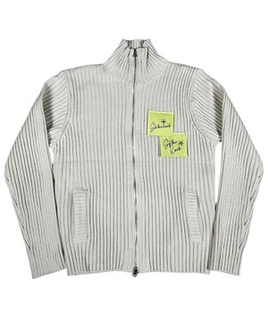 Post-It Knit Zip-Up Jacket ((cream))