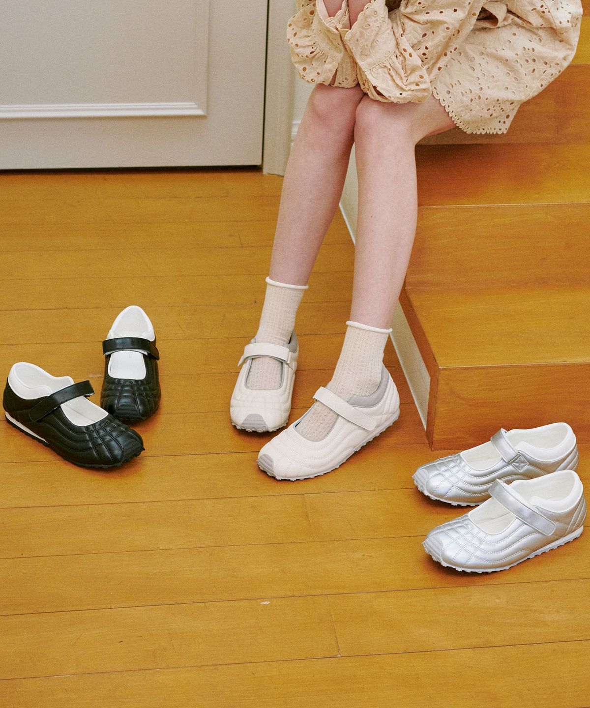 프리플라(FRI FLA) ljh1032 velcro maryjane sneakers _ 3colors