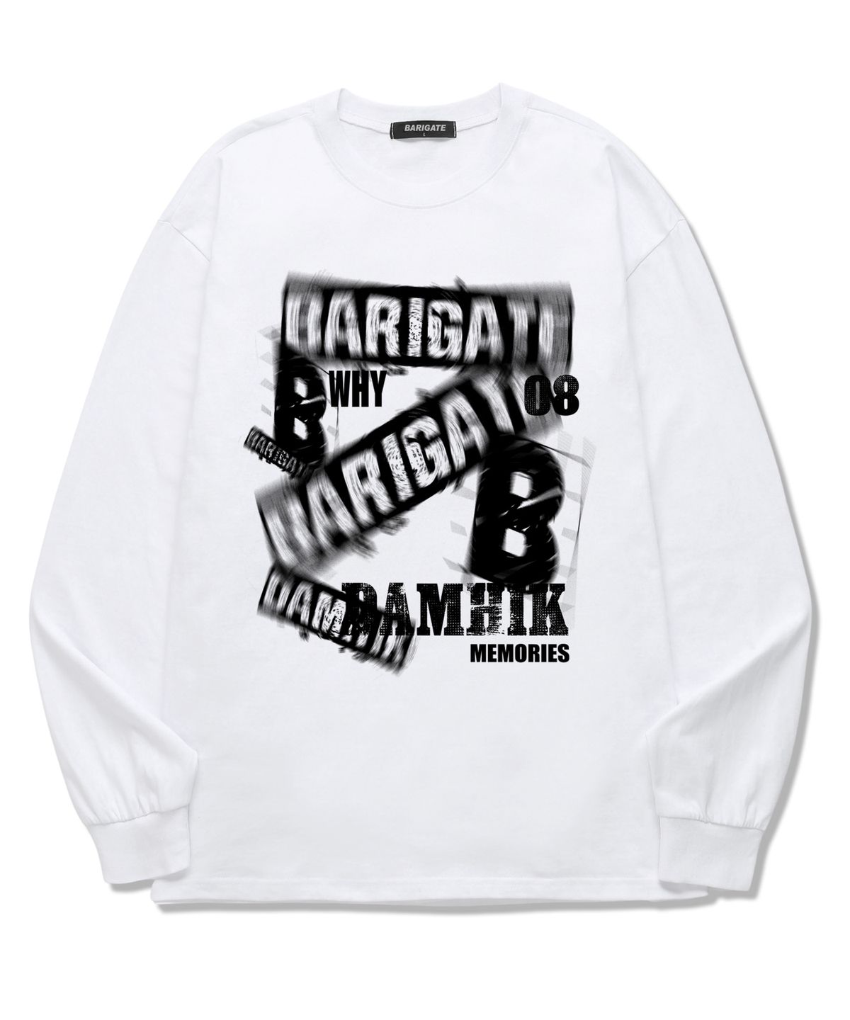 바리게이트(BARIGATE) CRACK B # 롱슬리브 (BLS028) 화이트