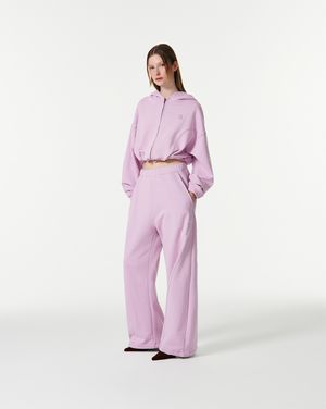 LOGO CURVED SWEAT PANTS [PINK]